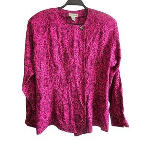 Vintage Christian Dior Silk Floral Blouse